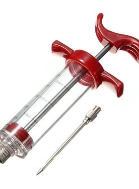 Food Grade PP Stainless Steel Needles Spice Syringe Set BBQ