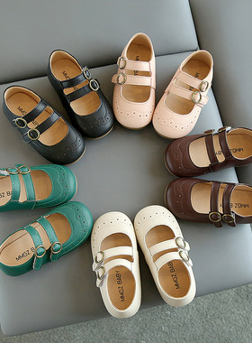 Spring Summer Cute Princess Leather Shoes Fashion T-tied
