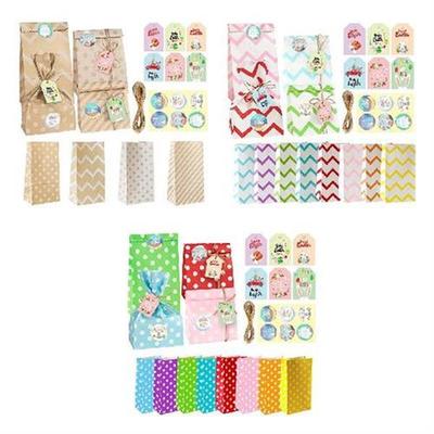 24 Sets Easter Bunny Paper Gift Packing Bags Chocolate