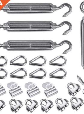 4 Pack 1/8 Inch Cable Railing Kit Included Stainless Steel H