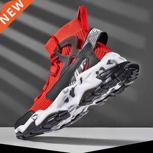 Sneakers Men New Casual High Top Flying Autumn Weaving Runni