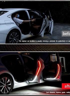 Car Interior Door Welcome Light LED Safety Warning Strobe Si