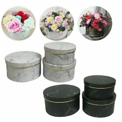 3pcs Gift Box Round Shaped Candy Container Supplies
