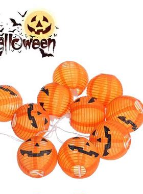 6/10/20LEDs Halloween Pumpkin Lantern Holiday String Lights