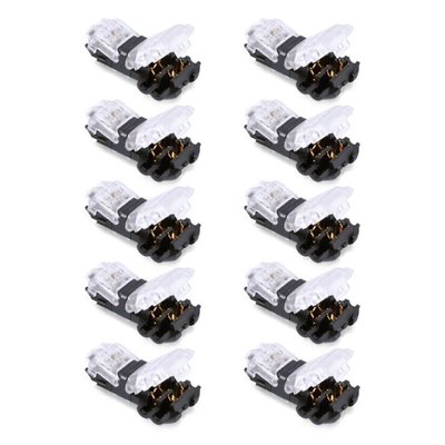 5/10Pcs Universal T Shape 2 Pin Cable Wire Connectors Solder