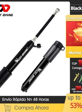 WEST BIKING Bicycle Pump Mini Portable MTB Road Bike Pump Cy