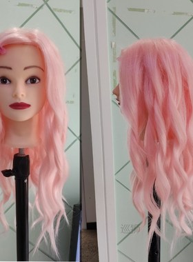 65cm 85%Natural Human Hair Female Mannequin Head For Practic