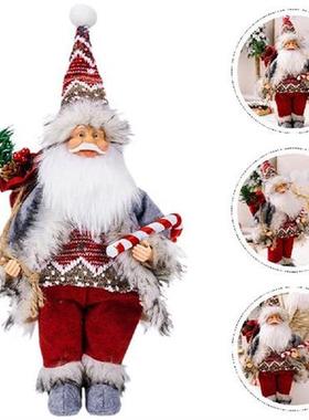 Santa Claus Xmashome Xams Ornament Adorn Decoration Scene