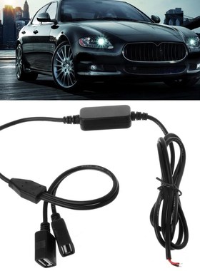 12V to 5V 3A DC to DC Power Supply Converter Car Charger Dua