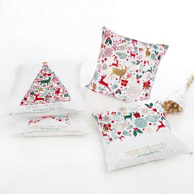 Christmas Cushion Cover Christmas Pillowcase Merry Christmas