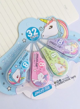 *4 pcs/pack nicorn Practical Correction Tape Promotional Gif