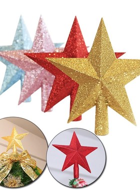 10/15/20cm Christmas Decorations Christmas Tree Top Star Fiv