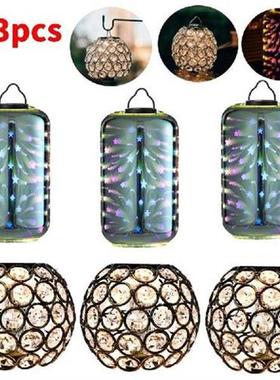 1-3Pcs Camping Light Lampshade Round Hollow Shadow