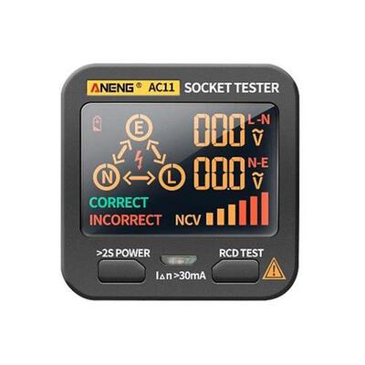 AC11 Digital Smart Socket Tester Voltage Test Socket