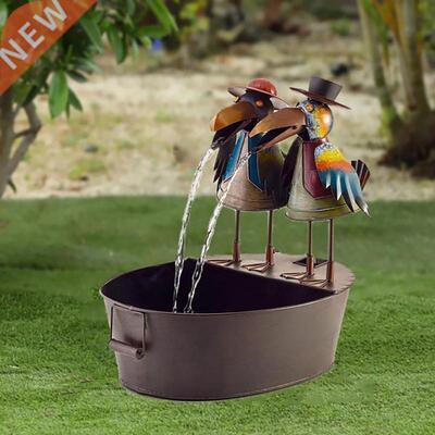 Toucan fountain Fountain Courtyard Art Decoration Funny