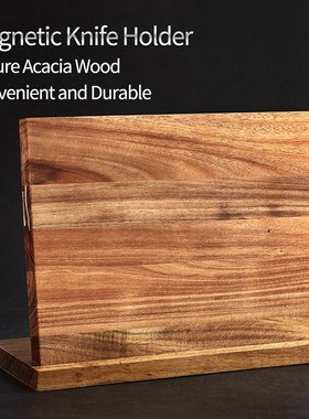 Wood Knife Holder Stand For Knives Cutlery Organizer Magneti