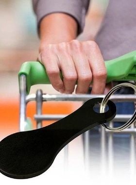 2pcs Shopping Trolley Tokens Couple Chains Decorative