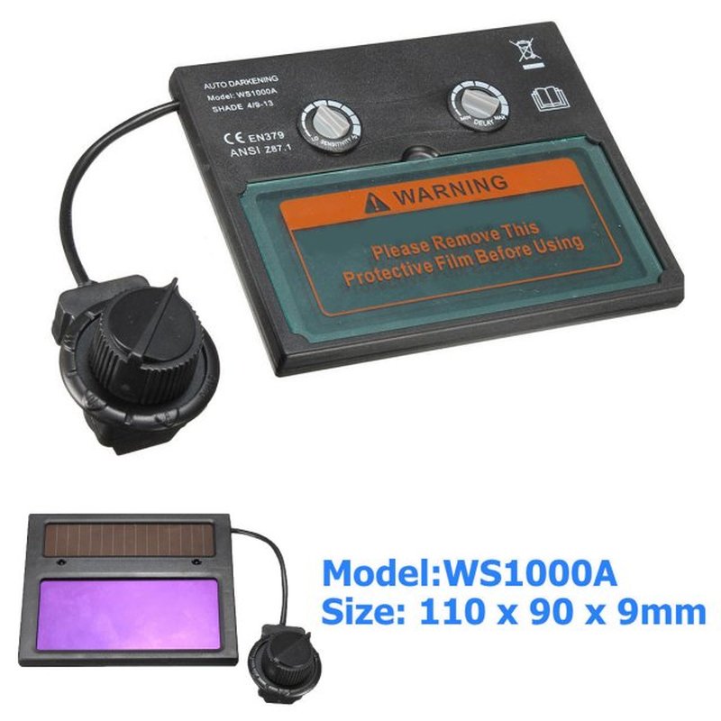 NEW WS1000A Welding Auto Darkening Filter Goggles Solar Lens