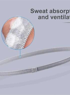 4 Pieces Thick Non-Slip Elastic Sport Headbands Hair Headban