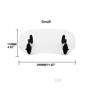 Universal Motorcycle Windshield Extension Adjustable Spoiler