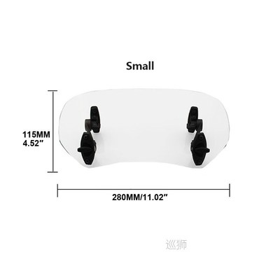 Universal Motorcycle Windshield Extension Adjustable Spoiler