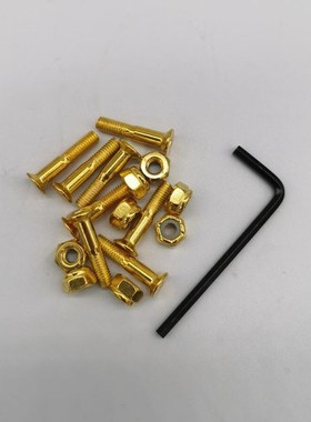 1inch black and gold color skateboard screws   L tool skate