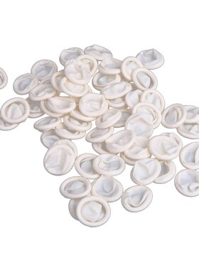 300Pcs Nail Art Latex Rubber Finger Cots Protector Gloves Wh