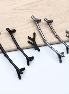 Black Silver Tree Branch Furniture Handle SH/96mm/128mm Kitc