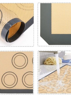 Silicone Baking Mat Fiberglass Macaron Cookies Baking Sheet