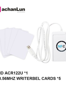 ACR122U Kit 13.56MHZ NFC Support ISO / IEC18092 Smart Chip