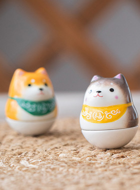 Japanese Groceries Cartoon Puppy Animal Tumbler Lucky