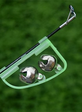 1pcs Fluorescent Fishing Rod Pole Tip  Twin Bell Alarm Alert