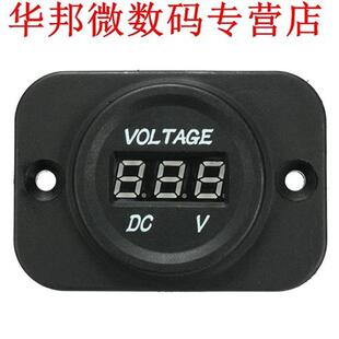 12 V-24 V Motorfiets LED Display Voltmeter Voltmeter Zwart