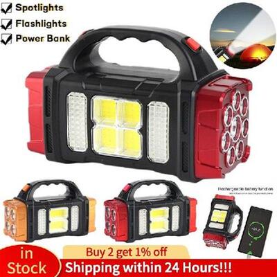 USB LED Floodlight Waterproof Solar Indoor Working Light