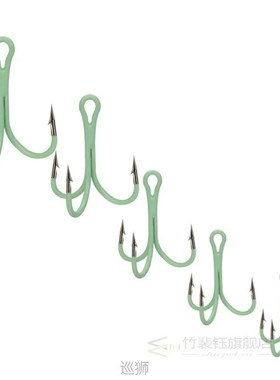 10pcs Treble Three Barbed Anchor Fishhooks Jig Hooks High Ca