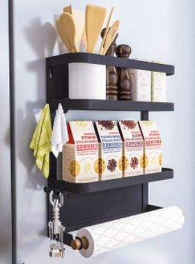 Magnetic Spice Rack for Refrigerator Kitchen Storage Rack