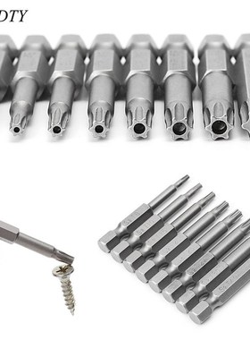 8 Pcs/Set 1/4 Inch 50mm T8-T40 Magnetic Torx Electric Screwd