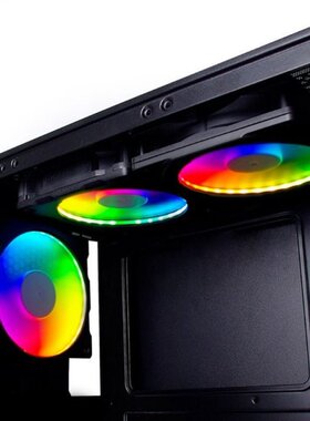 120mm/140mm RGB Colorful LED Rainbow Color Fan Halos Apertur