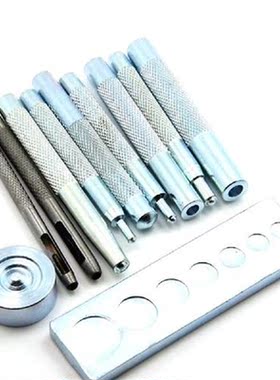 11 Pcs Snap Button Tool Rivet Setter Rivet Tool Base 11