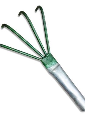 Agricultural Carbon Steel Four-toothed Tines Rake Small Hand