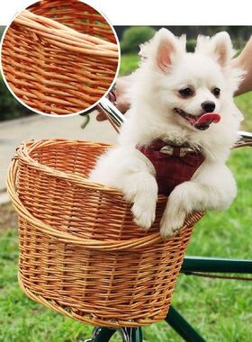 Large Bicycle Basket for Kids Wicker Bike Front Basket