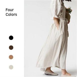 Japanese style cotton apron kitchen florist overalls waist