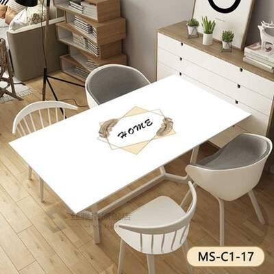 New arrive pvc soft glass simple marble pattern table mat Pr