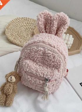 Kid's Backpack Easter Mini Simple Plush Rabbit Bag K