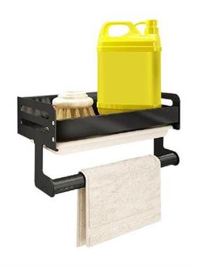 Bathroom Shelf Kitchen Storage Rack Detachable Towel Hanger