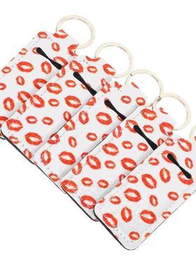 Lipstick Holder Keychain Chapstick Keyring Travel Key Cover