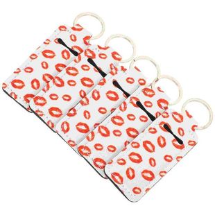 Lipstick Holder Keychain Chapstick Keyring Travel Key Cover