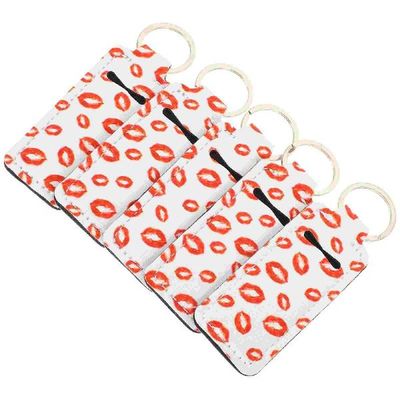 Lipstick Holder Keychain Chapstick Keyring Travel Key Cover