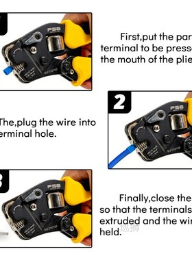 VSC10-16-4A 0.08-16mm^2 23-5AWG Adjustable Precise Crimp Pli