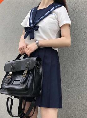 Korean vintage Women Backpacks preppy style student backpack